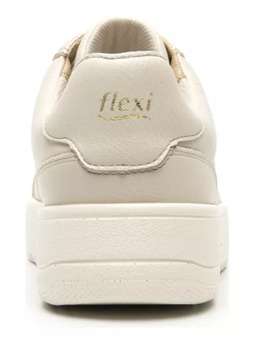 Sneaker Casual Flexi para Mujer con Plantilla Comfort Pad Estilo 103504  Blanco