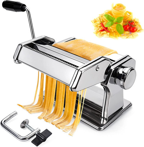 Maquina Para Hacer Pasta Acero Inoxidable Color Plateado