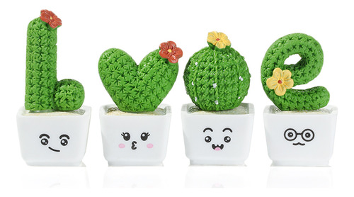 Figura De Micropaisaje, Figuras De Flores De Cactus