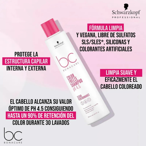 Bonacure shampoo color Freeze Rich 250mL