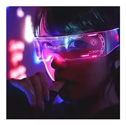 Gafas Led Stehealth, Gafas De Sol Cyberpunk Up Futuristas Co