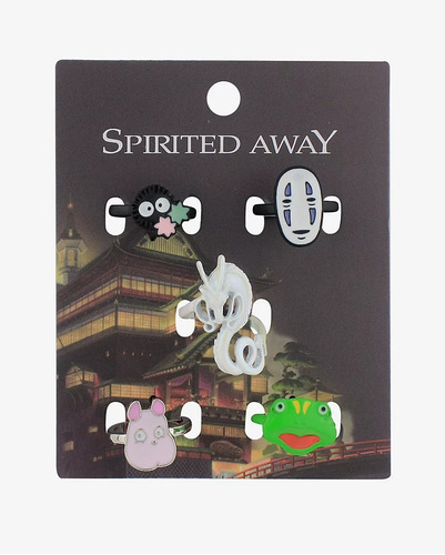 Set Anillos Ghibli Viaje Chihiro Spirited Original Hottopic