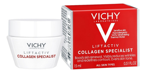 Vichy Liftactiv Collagen Specialist Peptidos Vitamina C 15ml Momento De Aplicación Día/noche Tipo De Piel Todos