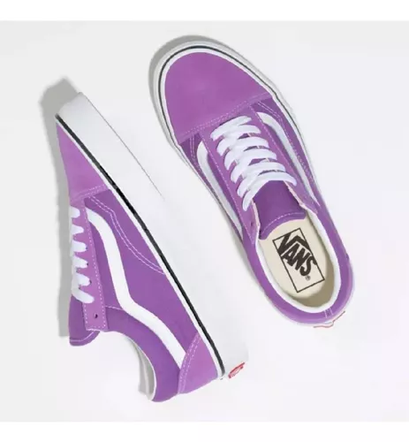 Pintura Demostrar barro Tenis Vans Old Skool Mujer Morado Clasico Skate Moda Retro | Meses sin  intereses