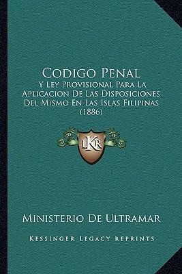 Libro Codigo Penal - Ministerio De Ultramar