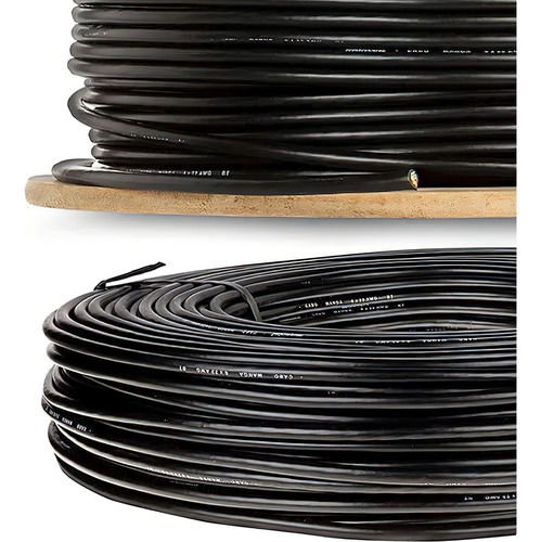 Cabo Manga 2x22 Awg - Com Blindagem Preto - 3 Mt