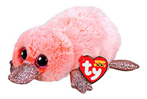 Peluche Ty Ornitorrinco Rosa 14 Cm 