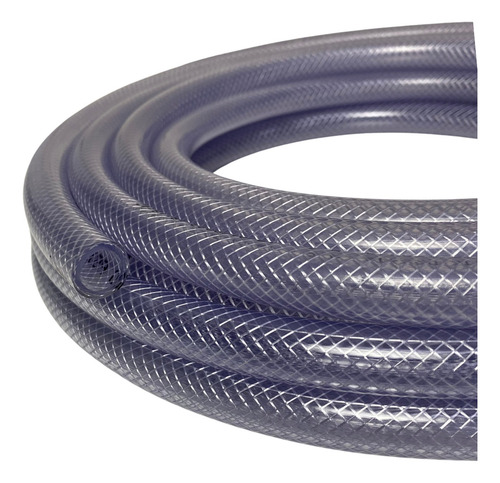 Mangueira Cristal Transada Pvc Hidro Ar Pt250 5/16 8mm 5mt Cor Transparente