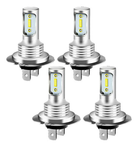 Aeobell 4 Bombillas Led H7 Para Faros Delanteros, Haz Alto Y