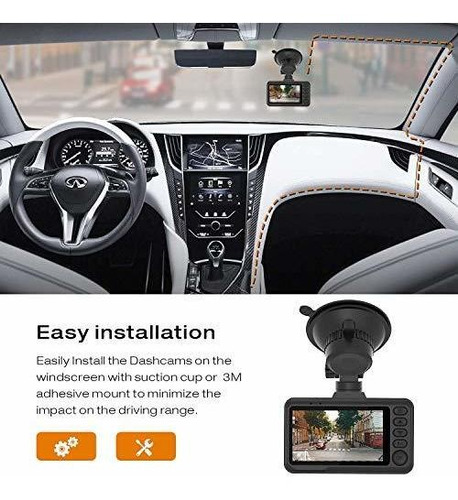 Vehiculo Dash Cam Full Hd Dvr Salpicadero 1080p.