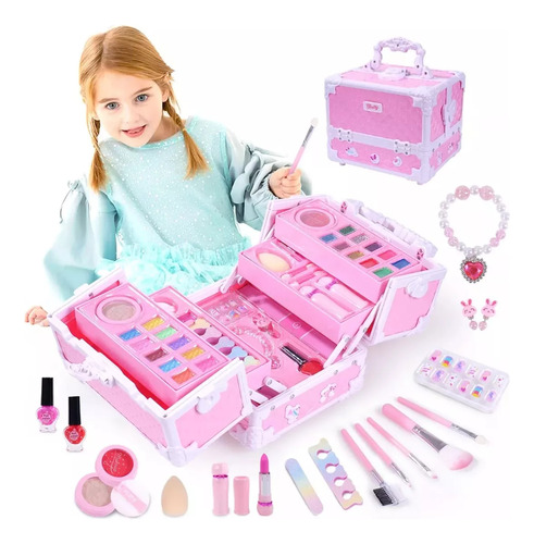 Set De Bolsa De Maquillaje Princess, Lavable Y No Tóxica, No