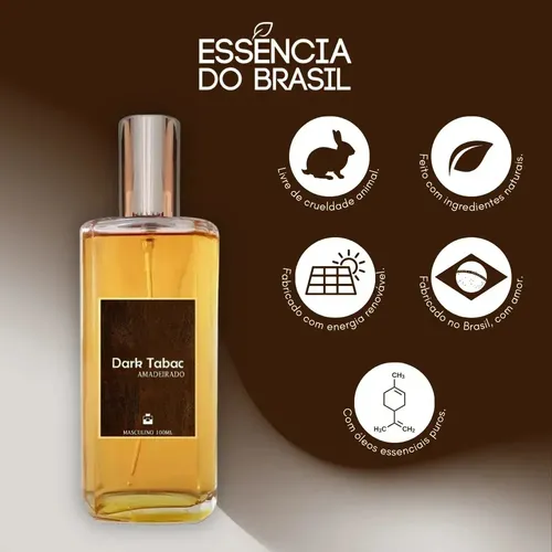 Perfume Masculino Oriental Amadeirado Dark Tabac 100ml
