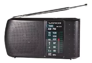 Radio Portatil Winco W223 A Pilas Am/fm Parlante Auriculares