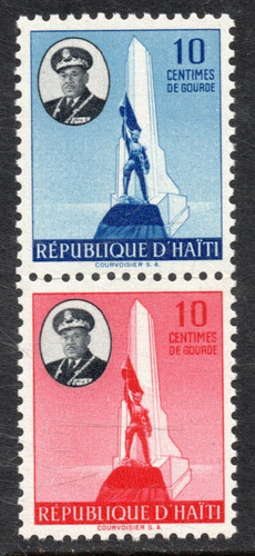 Haití Serie Completa X2 Mint Se-tenant 20° Aniv. Armada 1955