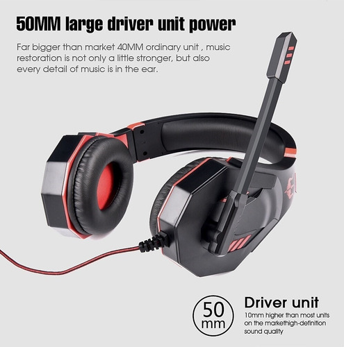 Imagen 5 de 6 de Audifono Gamer Ovleng P30 Para Juego/pc/ps4/laptop