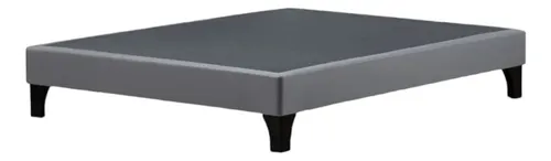Base Cama Completa 2 Plazas Rosen 1.50x2.00m Gris