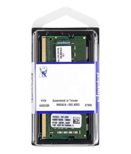 Memoria Ram Valueram Gamer Verde 4 Gb 1 Kingston Kvr24s17s6/