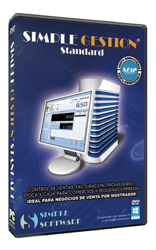 Simple Gestion Standard, Facturacion,stock,caja,imp.fis.y+