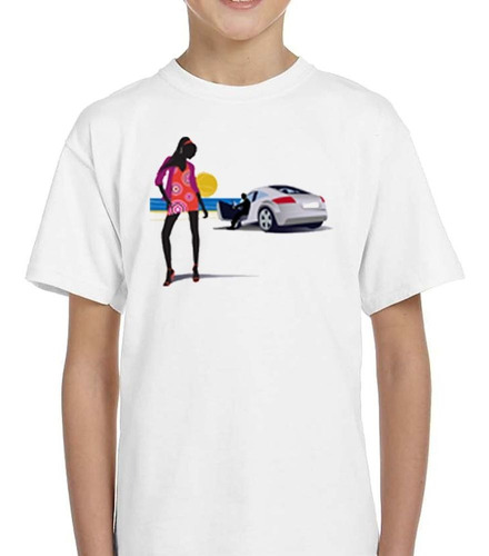 Remera De Niño Mujer Y Hombre Autos Playa