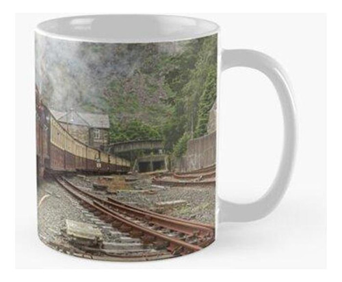 Taza Ferrocarril Ffestiniog, Snowdonia, Gales Calidad Premiu