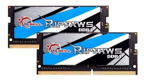 Memória RAM Ripjaws color preto  64GB 2 G.Skill F4-3200C22D-64GRS