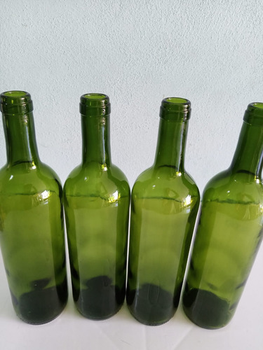 40 Botellas De Vidrio Envases De 750 Ml Sin Tapa Para Vino