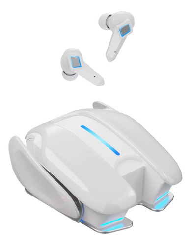 Bmani K68 Audífonos Gamer Bluetooth Led In-ear Inalámbricos Color Blanco