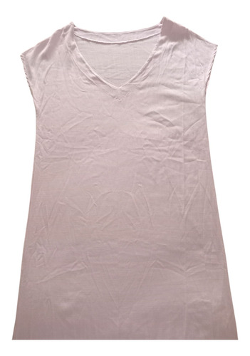 Vestido Largo Rosa De Lino