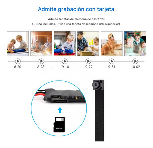 Mini Camara Espia Wifi Inalambrica Mpow, Camara De Vigilancia Oculta Para Casa O Negocio Sensor De Movimiento, Alertas, Vigila Desde Tu Celular, Bateria Recargable Full Hd