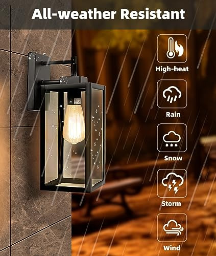 Sensor De Luz Exterior, Paquete De 2 Lamparas De Pared, Etl,