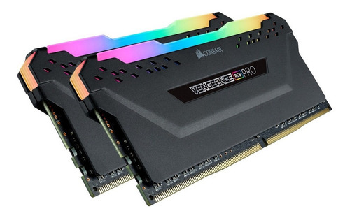 Imagen 2 de 3 de Memoria RAM Vengeance RGB Pro gamer color negro 16GB 2 Corsair CMW16GX4M2C3000C15