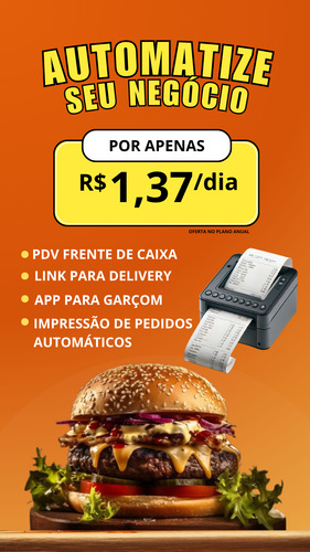 Sistema Gestão Lanchonetes Restaurantes + Link Para Delivery