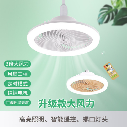 Luz Led Grande Para Ventilador De Viento Con Mando A Distanc