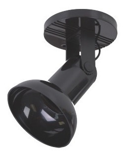 Spot Beta Gu10 C/pantalla 1 Luz Negro