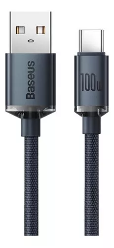 Baseus Cable USB Tipo-C Carga Rápida 3.0 5V/3A 1m Negro
