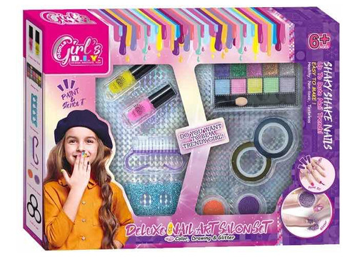 Set De Juguete Para Uñas Lujo Studio Girl Diy Cod 8809