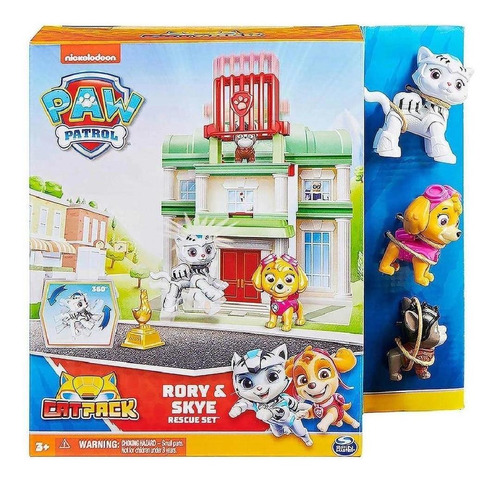 Patrulha Canina Kit De Salvamento Cat Pack Rory E Skye 3257