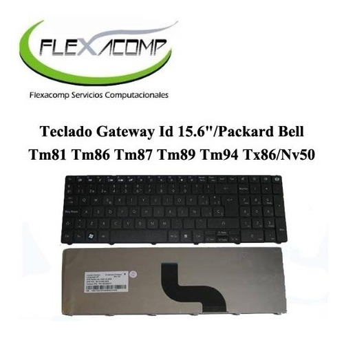 Teclado Acer Packard Bell  Tm81 /86/89/94/ Nv50 Envio Gratis