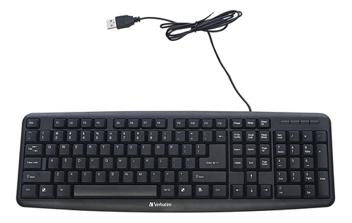 Teclado Con Cable Usb, Negro