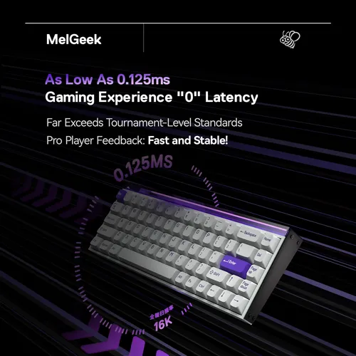 Teclado Mecanico Melgeek Made68 Pro Violeta