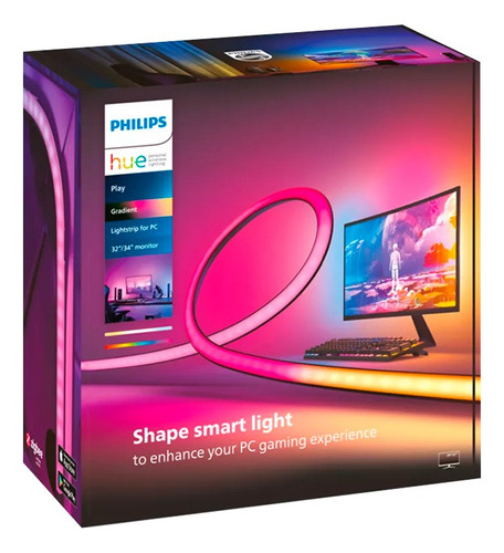 Tira Led Inteligente Philips Hue Gradiente Rgb Monitor 32-34