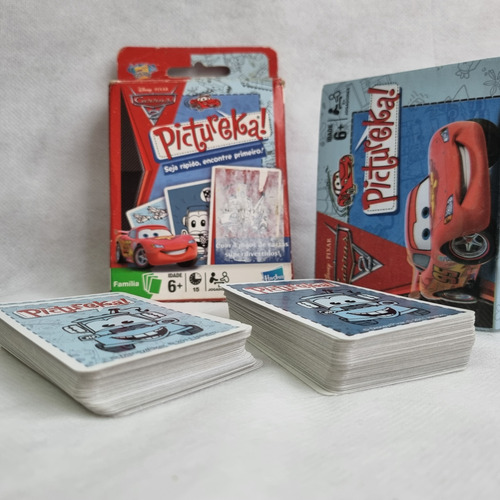 Jogo Cartas Pictureka! Carros 2 Disney Hasbro Completo Usado (Usado)