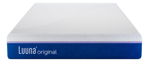 Colchón Queen Size Luuna Suave En Caja, Memory Foam Blanco
