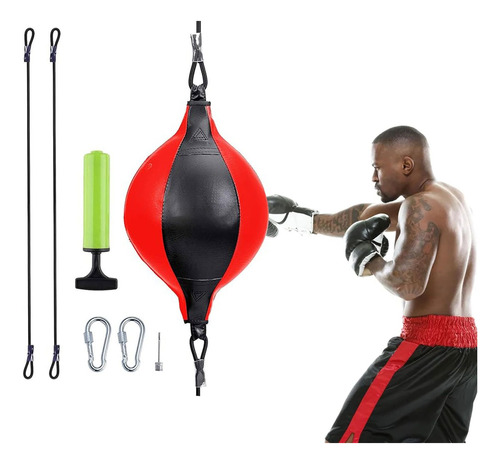 Pera Box Boxeo Inflable Con Elástico Punching Ball Velocidad