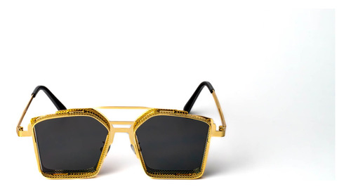 Lentes De Sol Steampunk Montura Grande Cuadrada Unisex