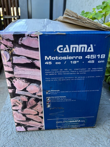 Motosierra Nafta Gamma 45cc (no Arranca) Naranja (Usado)