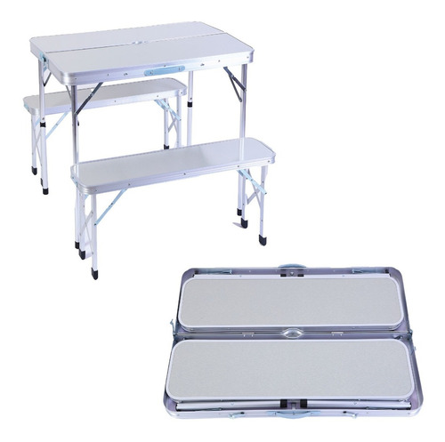 Mesa Plegable Maletin Portable Regulable En Altura