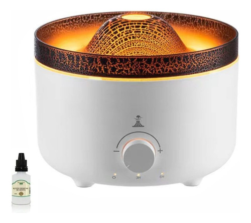 Humificador Difusor De Aromas Volcan Led 560m Esencia Gratis