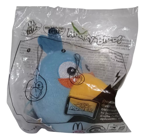 Peluche Angry Birds Blues Coleccion Mcdonalds 2015 Celeste (Usado)