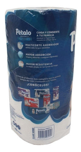 6 Pack Servitoallas Petalo Multicorte C/180 Hojas Dobles C/u